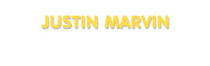Der Vorname Justin Marvin